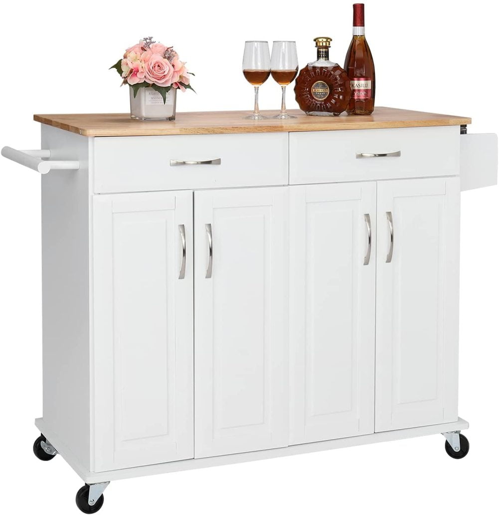 "TaliaPosy Kitchen Island on Wheels Rolling Kitchen Buffet