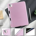 thumbnail image 5 of Dteck for iPad Air 13 Inch Case (M3/M2-2025/2024), iPad Pro 13 (2024) Case, iPad Pro 12.9 Inch Case (2022-2018),Hybrid Shockproof Translucent Protective Cover with Built-in Pencil Holder,Pink, 5 of 6