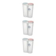 thumbnail image 2 of relayinert Plastic Divided Box Organizer Clear BPA Container Plastic Case Free Storage 2500ml Oval 3Set, 2 of 6