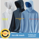 thumbnail image 2 of Chaqueta de verano ultrafina y transpirable de seda helada para hombre, estilo anti-UV, equipo de pesca para exteriores, ropa de protección solar para hombre, 2 of 5