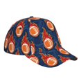thumbnail image 3 of Naloa Original Classic Low Profile Hat Men Women Baseball Cap Dad Hat Adjustable Unconstructed American Football and Fire Flames Print Cap, 3 of 9