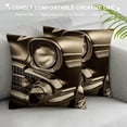 thumbnail image 3 of Orinice  Black and White Throw Pillow Cushion Cover, Classical American Old Car with Close-up View Vintage Style Picture, Decorative Square Accent Pillow Case,  White, 3 of 5