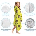 thumbnail image 7 of Yellow Bigfoot and Tree Pattern Hooded Bath Towel，60"x35" for Ages 3 To 12 Kids, Quick Dry Lightweight Soft Microfiber Hood Beach Towel Cover Up for Kids, 7 of 7