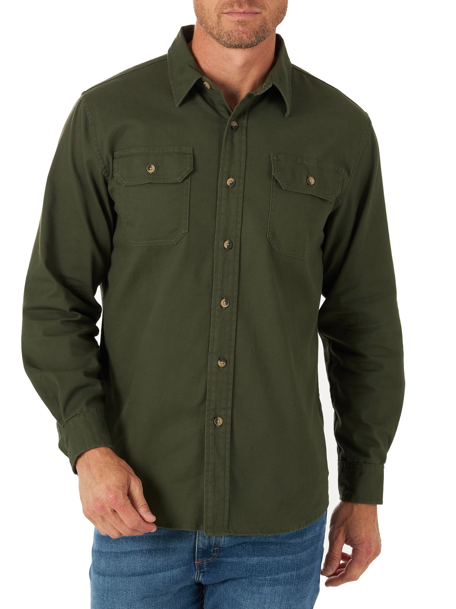 Wrangler Men's Long Sleeve Epic Soft Twill Woven Shirt 