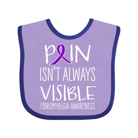 Inktastic Fibromyalgia Awareness Pain Isn't Always Visible Boys or Girls Baby Bib