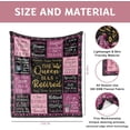 thumbnail image 6 of Retirement Gifts for Women, Retirement Gifts Blanket 150x130CM, Farewell Gifts for Coworkers, Retirement Gift for Woman, Best Retirement Gifts Ideas for Retired Coworker, Goodbye Leaving Gifts, 6 of 6