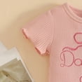 thumbnail image 6 of UAYOTSE Toddler Baby Girl Clothes 3 6 12 18 24 Month 2T 3T Summer Outfit Embroidery Daddy's Girl Shirts + Shorts Set,Sizes 12-18 Months, 6 of 7