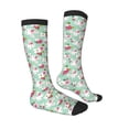 thumbnail image 3 of Balery Bunny And Rose Printed Novelty Socks Men's Women's Crew Socks Sports Socks Knee High Socks Cotton Socks Quirky and Cool Socks, 3 of 9