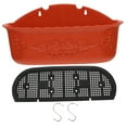 thumbnail image 4 of Milisten 1Set Red Plastic Hanging Planter for Balcony and Outdoor Decor 13.56X5.89X6.29in, 4 of 8