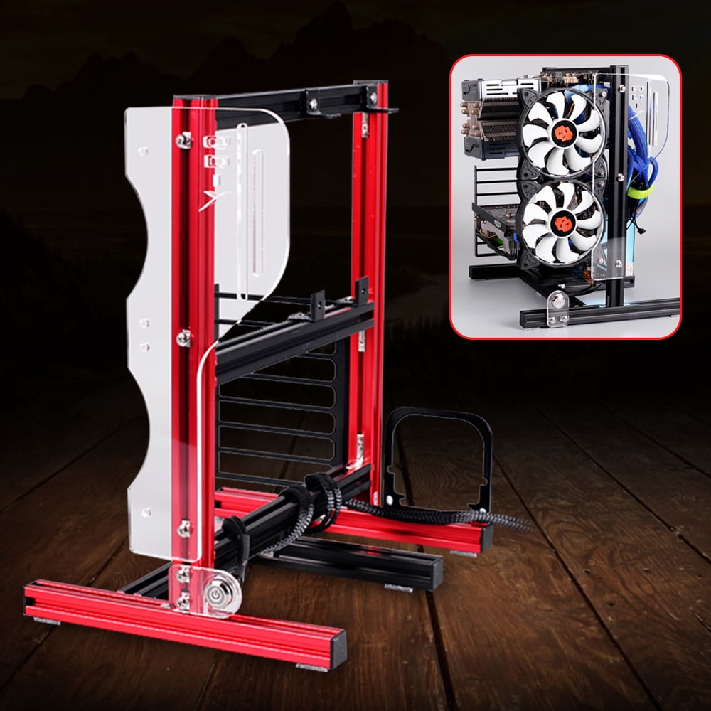 Dwellnix Vertical Test Bench Frame Full Bare Heat Dissipation ITX ATX MATX Motherboard US