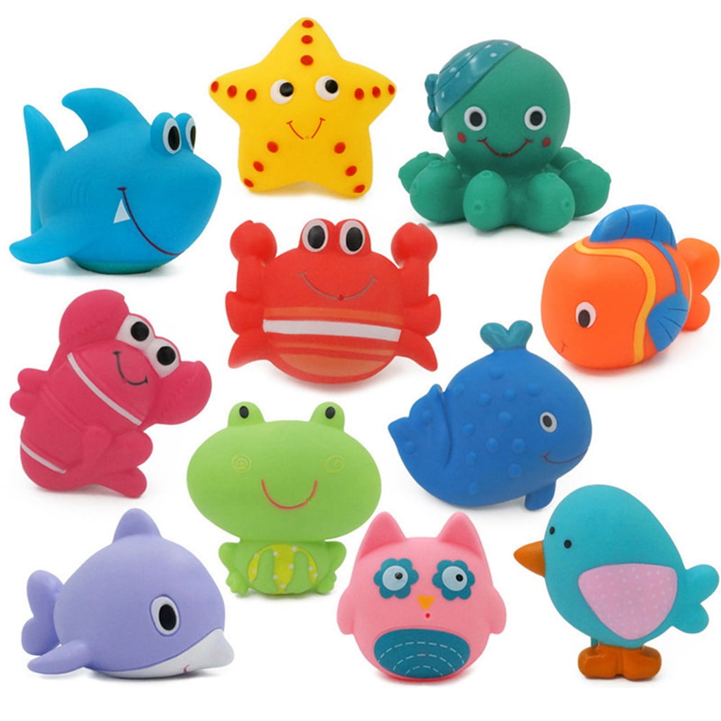 11PCS Bath Toy Set Marine Animal Squirt Water Toy Bath Tub Toy Pool Toy for Kid Walmart Canada