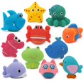 thumbnail image 1 of 11PCS Bath Toy Set Marine Animal Squirt Water Toy Bath Tub Toy Pool Toy for Kid, 1 of 10
