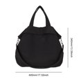 thumbnail image 4 of Bolso informal para mujer con correa ajustable, bolso escolar ligero para el trabajo (negro), 4 of 8
