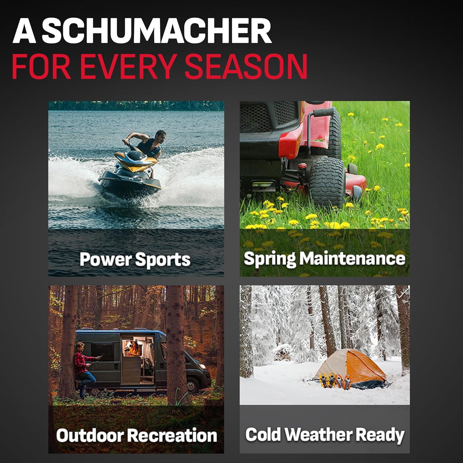 Schumacher BAF-BM2 Boîtier marin pour accumulateur, fait de Polyéthylène de densité élevée, Noir