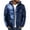 Blue, variant on LEEy-world Rain Jackets For Men Waterproof Men's Jackets Lightweight Windbreaker Casual Varsity Coats Full Zipper Hiking Thin Bomber Spring Fall Grey,XXL