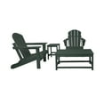 thumbnail image 2 of 4-Piece Outdoor Paio Adirondack Conversation Seating Set, Dark Green, 2 of 3