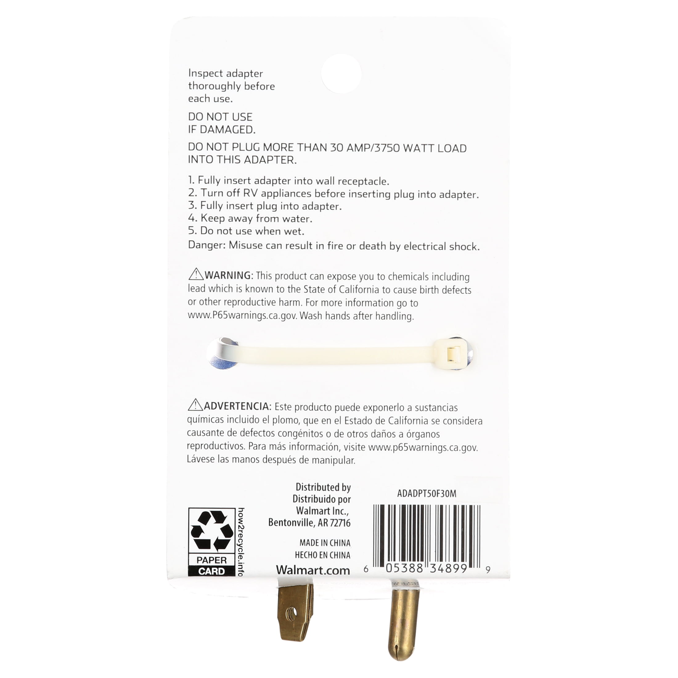 Auto Drive RV Adapter 30M/50F
