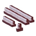thumbnail image 2 of 50 unidades de portavasos para 2 tazas con envoltorio floral, caja de embalaje para llevar con asa para café. Rojo oscuro, 2 of 9