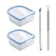 thumbnail image 1 of 2 tazones para de uñas/esmalte en gel/removedor de polvo/profesional con empujador de cutículas y Azul Yuyangstore Cuenco para remojo de uñas, 1 of 5