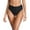 Black, variant on Women's Sky Blue High Cut High Waisted Bikini Bottom Size XX-Large