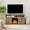 Gray Wash W/Fireplace, variant on Fireplace TV Stand for TVs Up to 65'', Farmhouse Entertainment Center with 18" Electric Fireplace, Rustic Media Console with Barn Door, Storage Cabinets & Open Shelves for Living Room, Gray