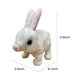 thumbnail image 3 of Conejo de peluche blanco, mascota simulada, que salta y llama a los niños para jugar a las casitas., 3 of 5