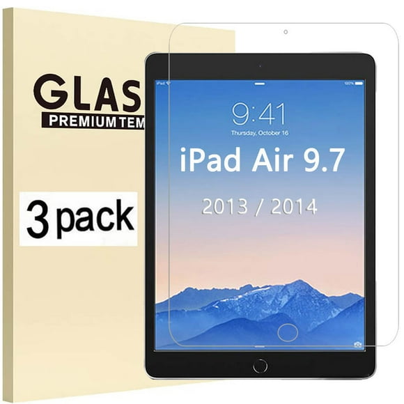 3 Pack) Tempered Glass For Apple iPad Air 1 2 9.7 2013 2014 A1474 A1475 A1476 A1566 Anti- Scratch Screen Protector Tablet Film 3 PCS