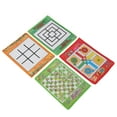thumbnail image 3 of ESTINK Snake And Ladder Chess For Kid,Snake And Ladder Kids Nine Men's Morris Portable Flying Chess Ludo Board For Family Game 4 In 1 Set,Nine Men's Morris, 3 of 8