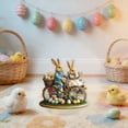 thumbnail image 4 of Acrylic Easter Signboard Ornament 20 cm x 18 cm Standing Decorative Table Display with Bunny and Egg Design, 4 of 6