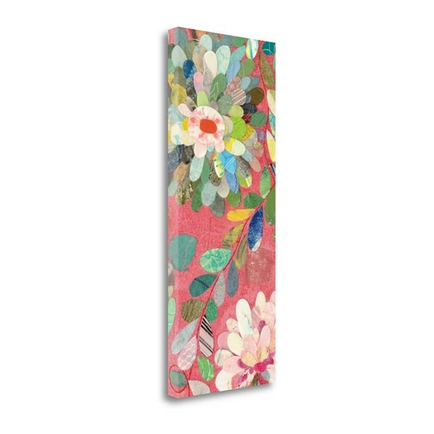 32 X 13 Red And Pink Dahlia V Giclee Print On Gallery Wrap Canvas Walmart Com Walmart Com
