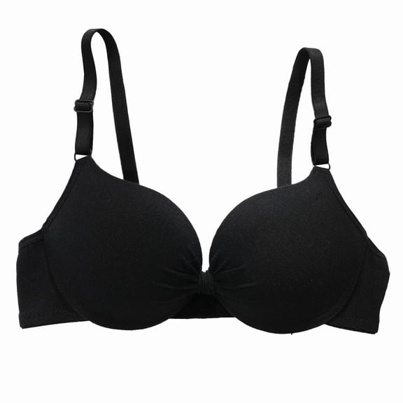 WCJM Women Br Nylon,Spandex Green A Bra For Women Front Buckle Underwear Full Coverage Padded Wireless Plus Size Thin Stretchable Tank Top Bra
