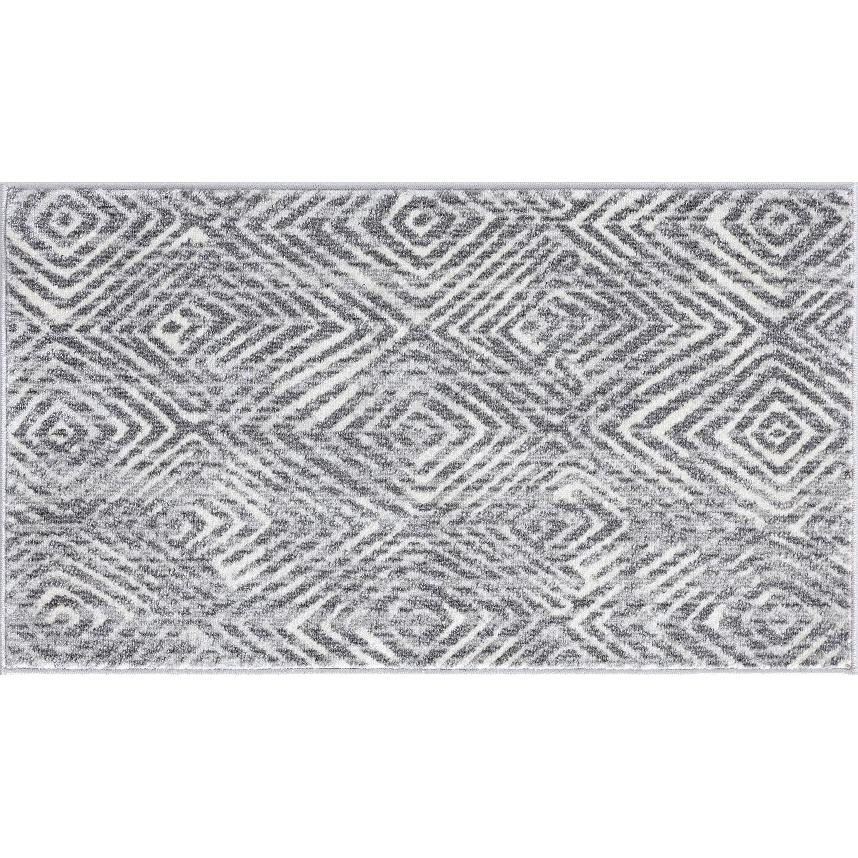 Contemporary 2x3 Area Rug (2' x 3'4'') Abstract Gray, Cream Indoor Scatter Easy to Clean