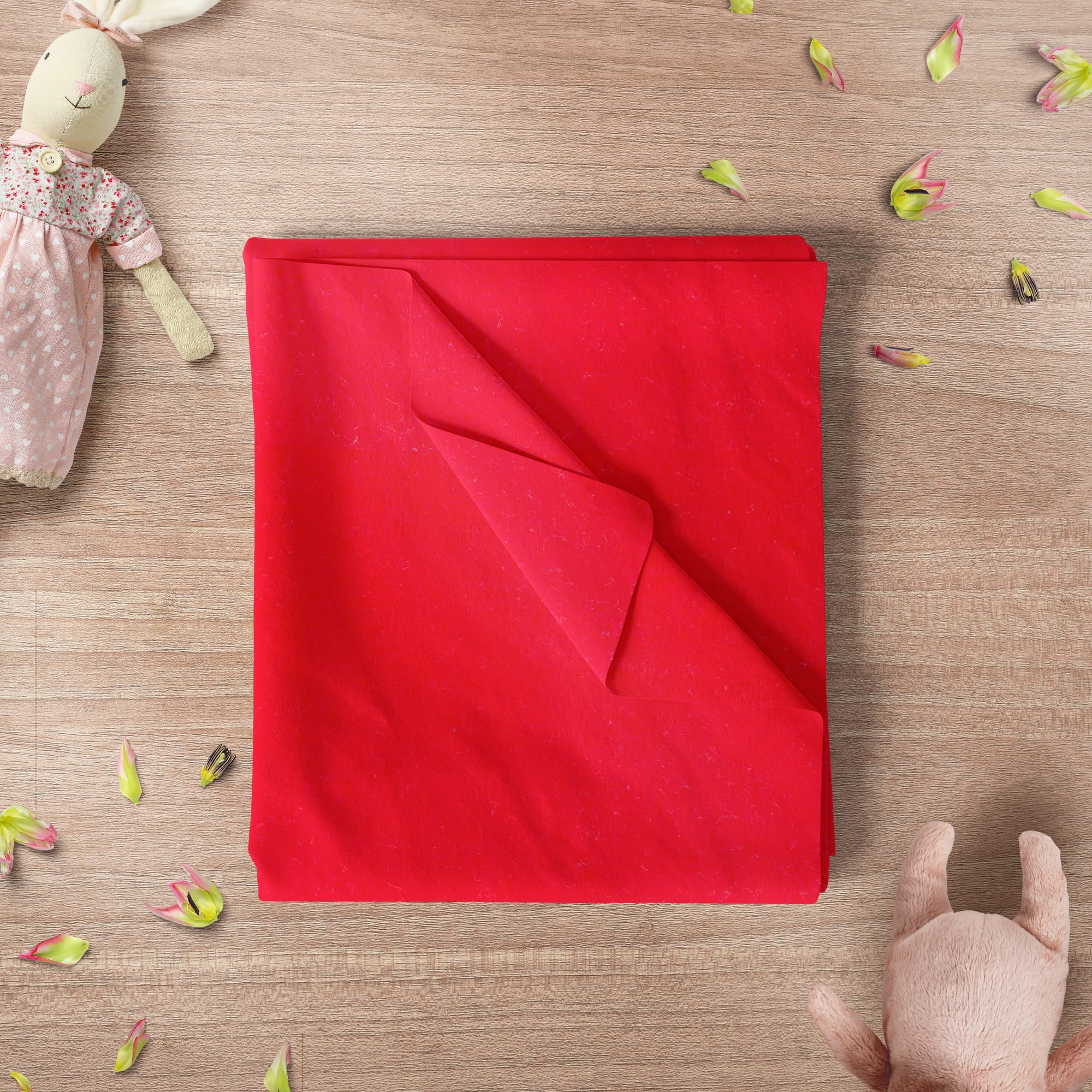Mainstays 42" Light-weight Flannel Fabric Solid by the Yard, Red
