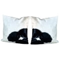 thumbnail image 2 of Hilason Set Of 2 Genuine Cowhide Natural Hair-On Leather Cushion Pillow Cover, 2 of 2