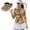 Brown Western Horse, variant on Lemon Women's Golf Shirt and Sun Visor Hat Set Moisture Wicking 3/4 Sleeve Golf Shirts Sports Sun Visor Hat Suitable for Tennis Enthusiasts Soft and Comfortable