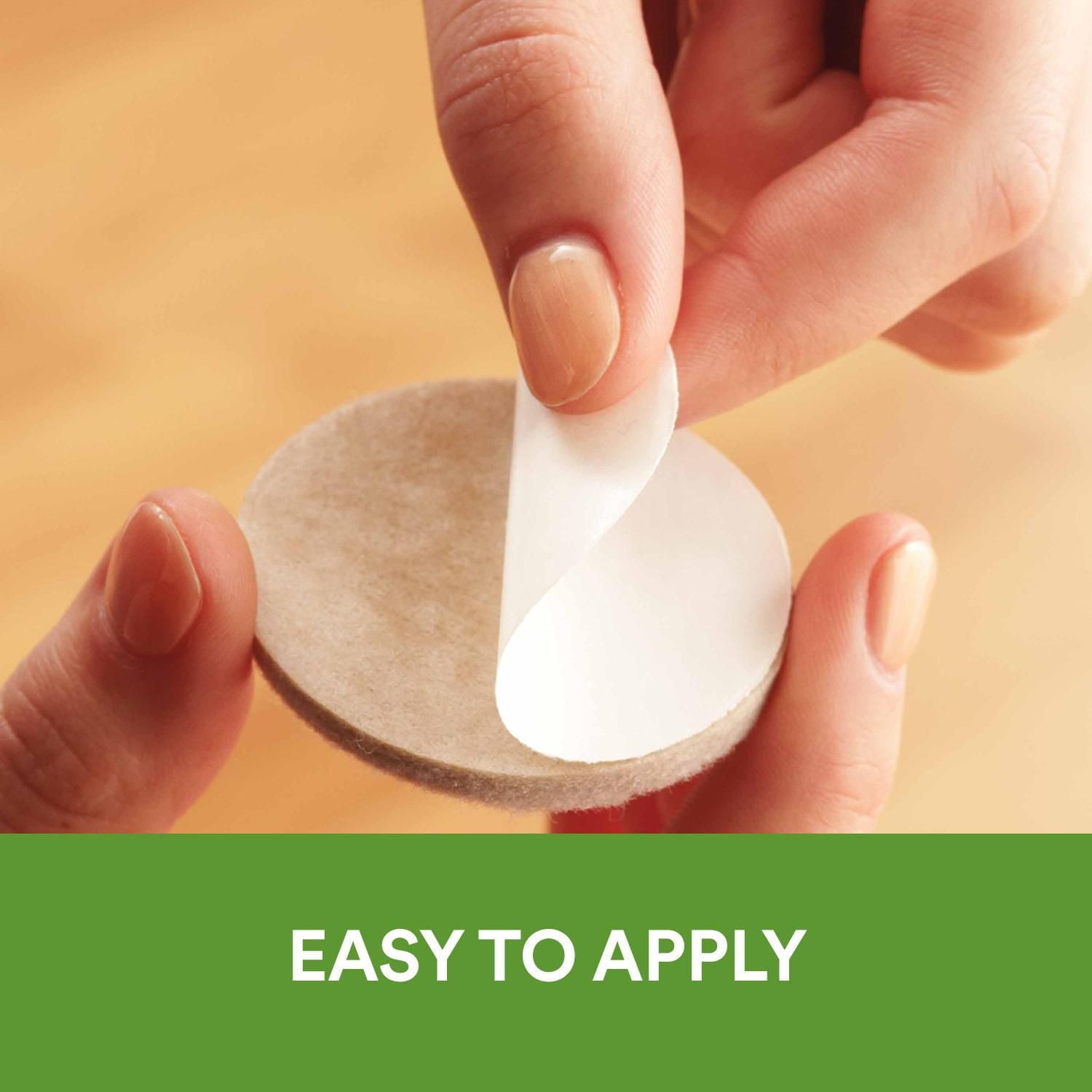 Scotch® Round Felt Pads, SP801-NA, beige, 1 in (2.54 cm), 16 per pack