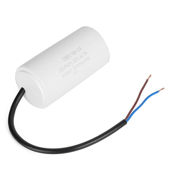 Tebru CBB60 Capacitor,Run Capacitor,CBB60 Run Capacitor with Wire  250V AC 120uF 50/60Hz for Motor Air Compressor