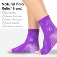 thumbnail image 6 of 3Pair Neuropathy Socks Toeless Compression Socks Breathable Comfortable Ankle Socks Relief Athletic Socks For Arch & Heel, 6 of 7