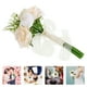 thumbnail image 2 of Ramos de novia para novia y dama de honor, ramo de rosas artificiales de mano para sesiones de fotos de boda, compromiso y más, 2 of 7