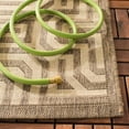 thumbnail image 6 of SAFAVIEH Courtyard Holly Geometric Indoor/Outdoor Area Rug, 2'7" x 5', Brown/Natural, 6 of 9