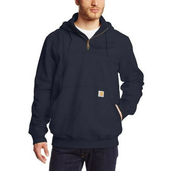 Carhartt Men's Rain Defender Paxton Heavyweight Hooded Zip Mock Sweatshirt