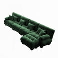 thumbnail image 2 of Modern Minimalist Chenille Fabric L-Shaped Couch 220cm for Living Room, 2 of 19