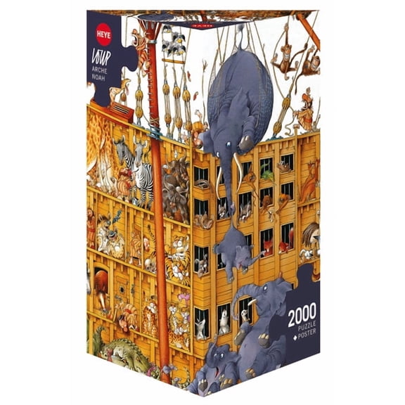 Heye : Puzzle 2000 pcs Arche Noah, Loup