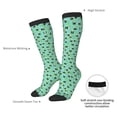 thumbnail image 5 of Picia Women Crew Soft Moisture-wicking Socks Alphabet And Panda Pattern Design Cotton Socks, One Size fit All, 5 of 9