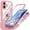 Pink, variant on Shockproof Dustproof Case for iPhone 17, Compatible with MagSafe Heavy Duty/Military Grade/Rugged Protection Built in Screen Protector Phone Case Cover