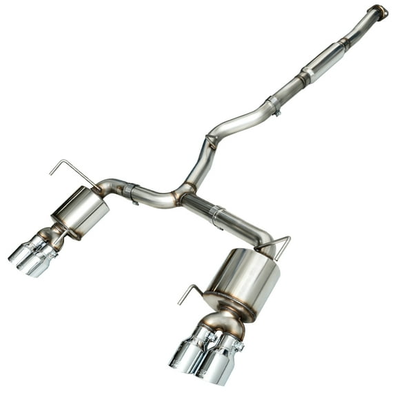AWE Tuning 3015-42098 Touring Edition Exhaust for 2015  Subaru WRX Sedan with Chrome Silver Quad Tips