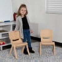 Flash Furniture Kids Plastic Stacking Chair (10 Pack), Natural - image 4 of 17