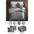 thumbnail image 2 of Grace Living Zymir Crushed Velvet Comforter Set - Channel Tufted, 2 of 5