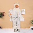 thumbnail image 1 of Elodie Santa Claus Figurine Christmas Doll Cute Santa Claus Figure for Bedroom Home White, 1 of 10
