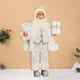 thumbnail image 1 of Figura de Papá Noel, muñeco de Papá Noel, figura de pie, adorno de fiesta de Navidad, decoración de mesa de Navidad, muñeco de Papá Noel para el hogar Blanco, 1 of 8